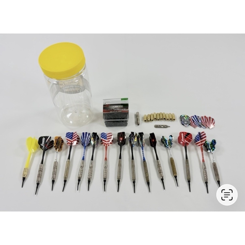 ⁠Soft Tip Darts Lot Components Flights Viper Tufflex Tips 1/4" Replacement Parts